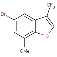 CAS:1394319-52-8 | PC405610 | 5-Bromo-7-methoxy-3-(trifluoromethyl)benzofuran