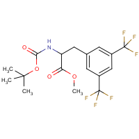 CAS:1207894-61-8 | PC407045 | 3-[3,5-Bis(trifluoromethyl)phenyl]-2-tert-butoxycarbonylaminopropionic acid methyl ester