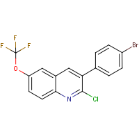 CAS: 1204996-85-9 | PC407057 | 3-(4-Bromophenyl)-2-chloro-6-trifluoromethoxyquinoline