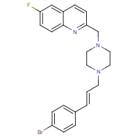 CAS:1228095-73-5 | PC407097 | 2-({4-[(2E)-3-(4-Bromophenyl)prop-2-en-1-yl]piperazin-1-yl}methyl)-6-fluoroquinoline