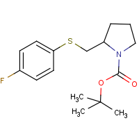 CAS: 1353945-63-7 | PC408295 | 2-(4-Fluoro-phenylsulfanylmethyl)-pyrrolidine-1-carboxylic acid tert-butyl ester