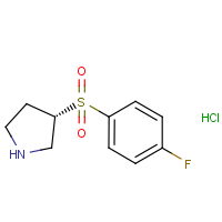 CAS: 1354010-06-2 | PC408296 | (S)-3-(4-Fluoro-benzenesulfonyl)-pyrrolidine hydrochloride