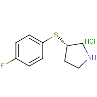 CAS:1353995-35-3 | PC408297 | (S)-3-(4-Fluoro-phenylsulfanyl)-pyrrolidine hydrochloride