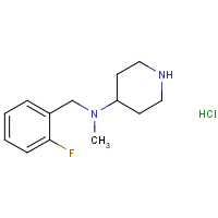 CAS: 1261235-83-9 | PC408309 | (2-Fluoro-benzyl)-methyl-piperidin-4-yl-amine hydrochloride