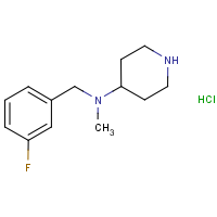 CAS:1261231-94-0 | PC408310 | (3-Fluoro-benzyl)-methyl-piperidin-4-yl-amine hydrochloride