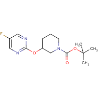 CAS:1261230-08-3 | PC408313 | 3-(5-Fluoro-pyrimidin-2-yloxy)-piperidine-1-carboxylic acid tert-butyl ester