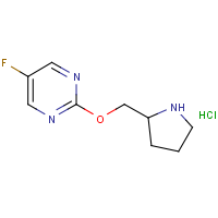 CAS: 1261235-88-4 | PC408315 | 5-Fluoro-2-(pyrrolidin-2-ylmethoxy)-pyrimidine hydrochloride