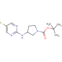 CAS:1289385-93-8 | PC408323 | 3-(5-Fluoro-pyrimidin-2-ylamino)-pyrrolidine-1-carboxylic acid tert-butyl ester