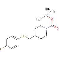 CAS:333988-25-3 | PC408325 | 4-(4-Fluoro-phenylsulfanylmethyl)-piperidine-1-carboxylic acid tert-butyl ester
