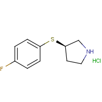 CAS: 1289584-92-4 | PC408330 | (R)-3-(4-Fluoro-phenylsulfanyl)-pyrrolidine hydrochloride