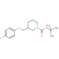 CAS: 1289388-37-9 | PC408331 | 3-(4-Fluoro-phenylsulfanylmethyl)-piperidine-1-carboxylic acid tert-butyl ester