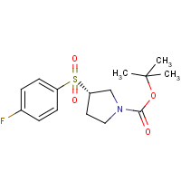 CAS:1289585-25-6 | PC408336 | (S)-3-(4-Fluoro-benzenesulfonyl)-pyrrolidine-1-carboxylic acid tert-butyl ester