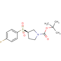 CAS:1354010-97-1 | PC408344 | (R)-3-(4-Fluoro-benzenesulfonyl)-pyrrolidine-1-carboxylic acid tert-butyl ester