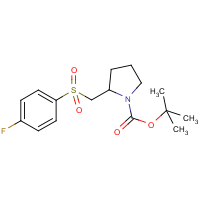 CAS:1353973-85-9 | PC408346 | 2-(4-Fluoro-benzenesulfonylmethyl)-pyrrolidine-1-carboxylic acid tert-butyl ester