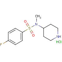 CAS: 1353958-85-6 | PC408364 | 4-Fluoro-N-methyl-N-piperidin-4-yl-benzenesulfonamide hydrochloride
