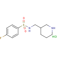 CAS: 1353971-00-2 | PC408367 | 4-Fluoro-N-piperidin-3-ylmethyl-benzenesulfonamide hydrochloride