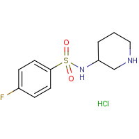 CAS: 1353980-97-8 | PC408369 | 4-Fluoro-N-piperidin-3-yl-benzenesulfonamide hydrochloride