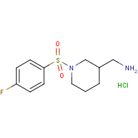 CAS:1353985-93-9 | PC408370 | C-[1-(4-Fluoro-benzenesulfonyl)-piperidin-3-yl]-methylamine hydrochloride