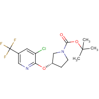 CAS:1417789-41-3 | PC408393 | (S)-3-(3-Chloro-5-trifluoromethyl-pyridin-2-yloxy)-pyrrolidine-1-carboxylic acid tert-butyl ester