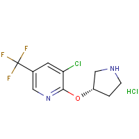 CAS: 1417789-61-7 | PC408394 | 3-Chloro-2-((S)-pyrrolidin-3-yloxy)-5-trifluoromethyl-pyridine hydrochloride