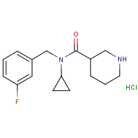 CAS: 1417793-24-8 | PC408410 | Piperidine-3-carboxylic acid cyclopropyl-(3-fluoro-benzyl)-amide hydrochloride