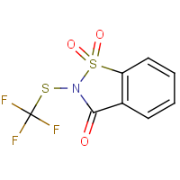 CAS:1647073-46-8 | PC408424 | 2-[(Trifluoromethyl)sulphanyl]-1,2-benzothiazol-3(2H)-one 1,1-dioxide