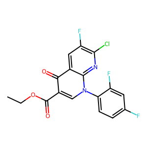 CAS: 100491-29-0 | PC408427 | 7-Chloro-1-(2,4-difluorophenyl)-6-fluoro-1,4-dihydro-4-oxo-1,8-naphthyridine-3-carboxylic acid ethyl ester