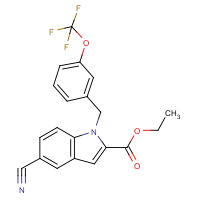 CAS:1980040-37-6 | PC408428 | Ethyl 5-cyano-1-[3-(trifluoromethoxy)benzyl]-1H-indole-2-carboxylate
