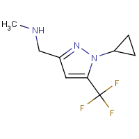 CAS: | PC408446 | 3-(N-Methyl-aminomethyl)-1-(cyclopropyl)-5-(trifluoromethyl)-1H-pyrazole