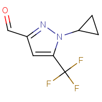 CAS: | PC408447 | 1-(Cyclopropyl)-5-(trifluoromethyl)-1H-pyrazole-3-carbaldehyde