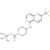 CAS:1040682-38-9 | PC409504 | tert-Butyl 4-(2-(trifluoromethyl)-1,6-naphthyridin-5-ylamino)piperidine-1-carboxylate