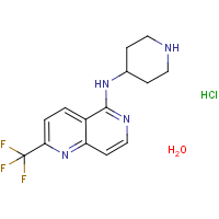 CAS:1452488-43-5 | PC409506 | N-Piperidin-4-yl-2-(trifluoromethyl)-1,6-naphthyridin-5-amine hydrochloride monohydrate