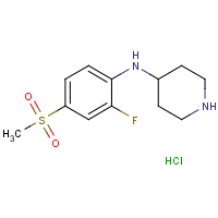 CAS:1208078-11-8 | PC409509 | N-[2-Fluoro-4-(methylsulphonyl)phenyl]piperidin-4-amine hydrochloride