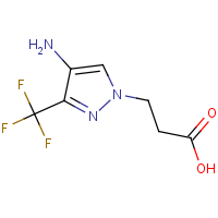 CAS:  | PC410017 | 3-[4-Amino-3-(trifluoromethyl)-1H-pyrazol-1-yl]propanoic acid