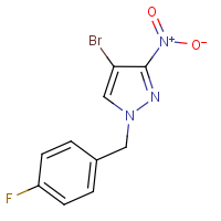 CAS: 512824-95-2 | PC410027 | 4-Bromo-1-(4-fluorobenzyl)-3-nitro-1H-pyrazole