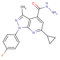 CAS: | PC410037 | 6-Cyclopropyl-1-(4-fluorophenyl)-3-methyl-1H-pyrazolo[3,4-b]pyridine-4-carbohydrazide