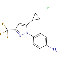 CAS: | PC410039 | 4-[5-Cyclopropyl-3-(trifluoromethyl)-1H-pyrazol-1-yl]aniline hydrochloride