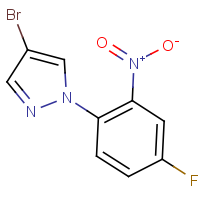 CAS:  | PC410069 | 4-Bromo-1-(4-fluoro-2-nitrophenyl)-1H-pyrazole