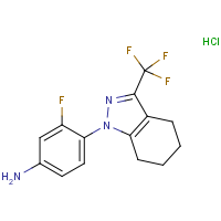 CAS:  | PC410079 | 3-Fluoro-4-[3-(trifluoromethyl)-4,5,6,7-tetrahydro-1H-indazol-1-yl]aniline hydrochloride