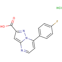 CAS:  | PC410083 | 7-(4-Fluorophenyl)pyrazolo[1,5-a]pyrimidine-2-carboxylic acid hydrochloride