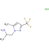 CAS:  | PC410086 | 1-[5-Methyl-3-(trifluoromethyl)-1H-pyrazol-1-yl]propan-2-amine hydrochloride