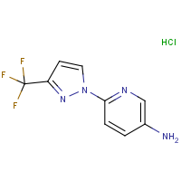 CAS:  | PC410088 | 6-[3-(Trifluoromethyl)-1H-pyrazol-1-yl]pyridin-3-amine hydrochloride