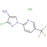 CAS:  | PC410097 | 3-Chloro-1-[5-(trifluoromethyl)pyridin-2-yl]-1H-pyrazol-4-amine hydrochloride
