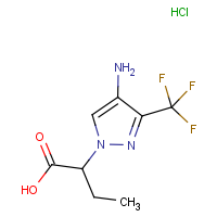 CAS:  | PC410108 | 2-[4-Amino-3-(trifluoromethyl)-1H-pyrazol-1-yl]butanoic acid hydrochloride