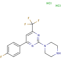 CAS: | PC410118 | 4-(4-Fluorophenyl)-2-(piperazin-1-yl)-6-(trifluoromethyl)pyrimidine dihydrochloride