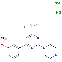 CAS:1431970-11-4 | PC410119 | 4-(3-Methoxyphenyl)-2-(piperazin-1-yl)-6-(trifluoromethyl)pyrimidine dihydrochloride