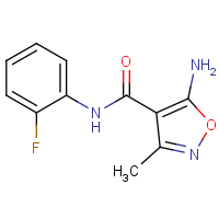 CAS: | PC410136 | 5-Amino-N-(2-fluorophenyl)-3-methyl-1,2-oxazole-4-carboxamide