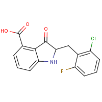 CAS: | PC410165 | 2-(2-Chloro-6-fluorobenzyl)-3-oxo-2,3-dihydro-1H-indole-4-carboxylic acid