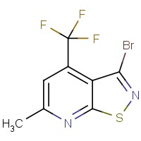 CAS: 296797-19-8 | PC410184 | 3-Bromo-6-methyl-4-(trifluoromethyl)[1,2]thiazolo[5,4-b]pyridine