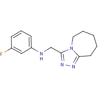 CAS:  | PC410186 | 3-Fluoro-N-(6,7,8,9-tetrahydro-5H-[1,2,4]triazolo[4,3-a]azepin-3-ylmethyl)aniline